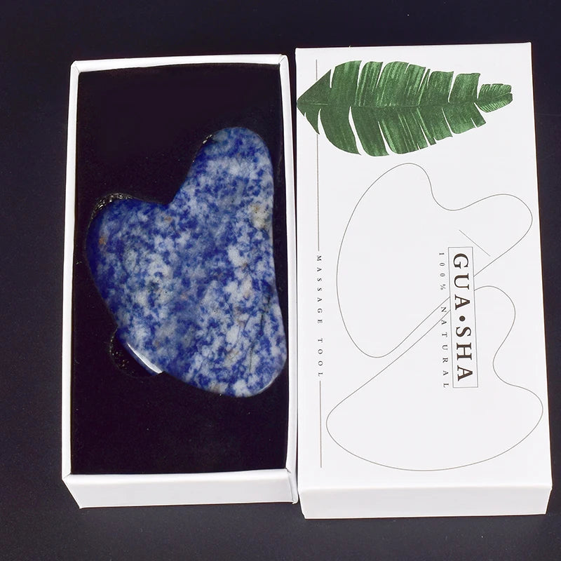 Wholesale Jade Guasha Tool Care Face Massager Natural Stone Crystal Massage Beauty Body Traditional SPA Healing Health Tools