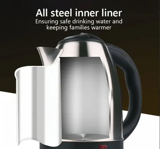 1.8L 304 Stainless Steel Electric Kettle 1000W Power Fast Boil for Home Kitchen Travel Hotel Office & RV Use Discounted