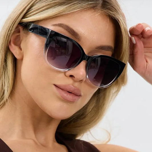 Fashion Cat Eye Sunglasses for Women Gradient Color Designer Uv400 Sun Glasses Female Ins Popular Shades