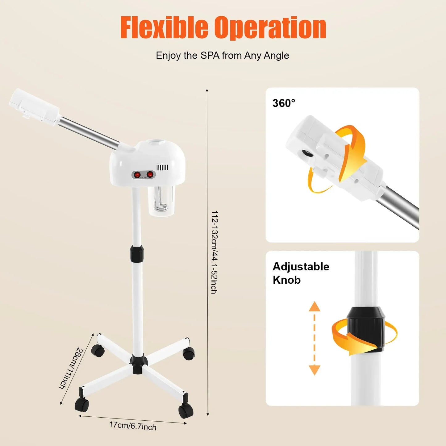 Ozone-infused Facial Steamer Skin Care Equipment Skin Moisture Remove Dirt & Oil From Pores for Salon Beauty & Spa & Home