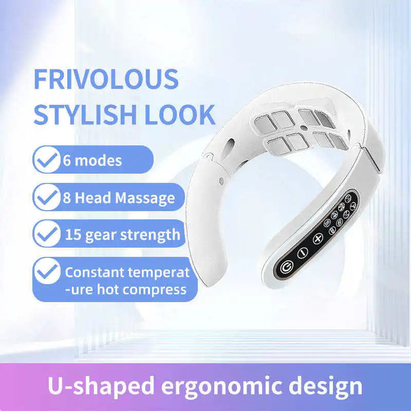 Eu Us in Stock Wireless Neck Massager Beauty Device Neck and Shoulder Massager Machines for Lifting Face
