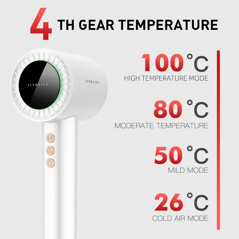 Wholesale High-Speed Professional Anion HD08 Ionic Metal Hair Dryer with Curling Iron for Home Salon Hotel Use