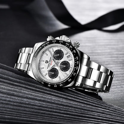 PAGANI DESIGN 2025 New PD-1644 Meteorite Dial Fashion Men Quartz Wristwatches 100M Sapphire Glass Chronograph relogio masculino