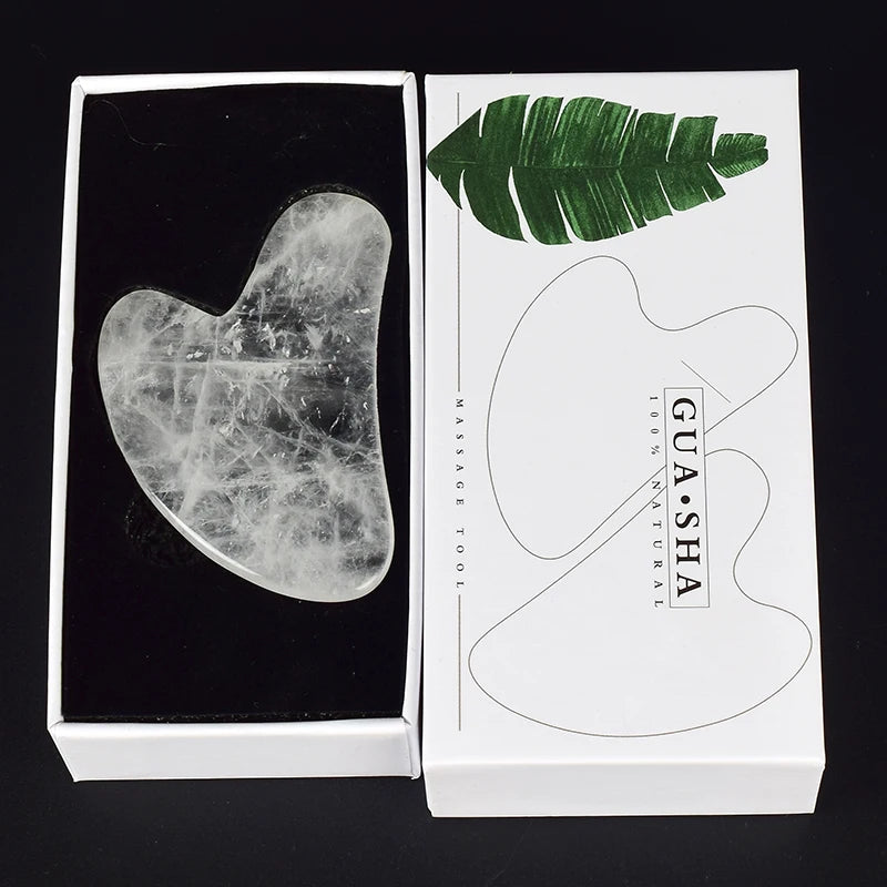 Wholesale Jade Guasha Tool Care Face Massager Natural Stone Crystal Massage Beauty Body Traditional SPA Healing Health Tools