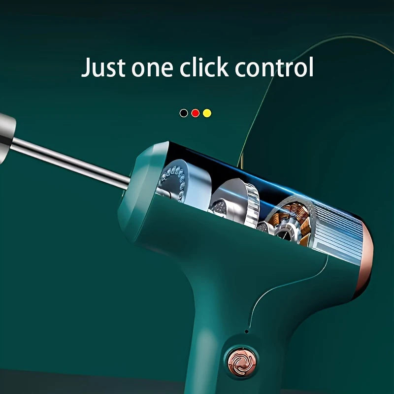 Electric Cordless Portable Plastic PP 23W Automatic Push Button Immersion Hand Blender Whisk 6 Blades Smoothies Maker Battery