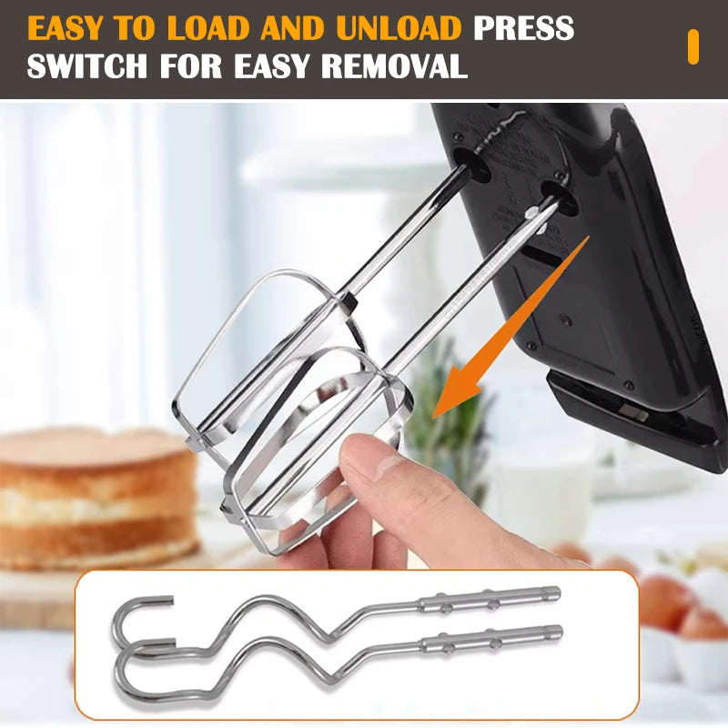 Wholesale Portable Electric Cordless Hand Blender 4 Blades Variable Speed Turbo Mode Ejector Button Dough Hook Household Plastic