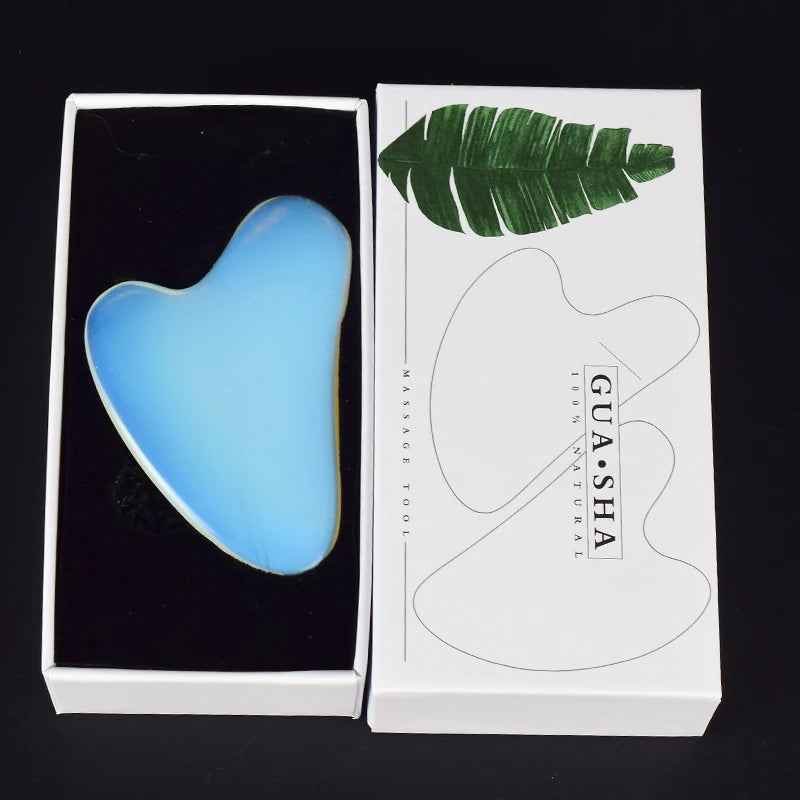 Wholesale Jade Guasha Tool Care Face Massager Natural Stone Crystal Massage Beauty Body Traditional SPA Healing Health Tools