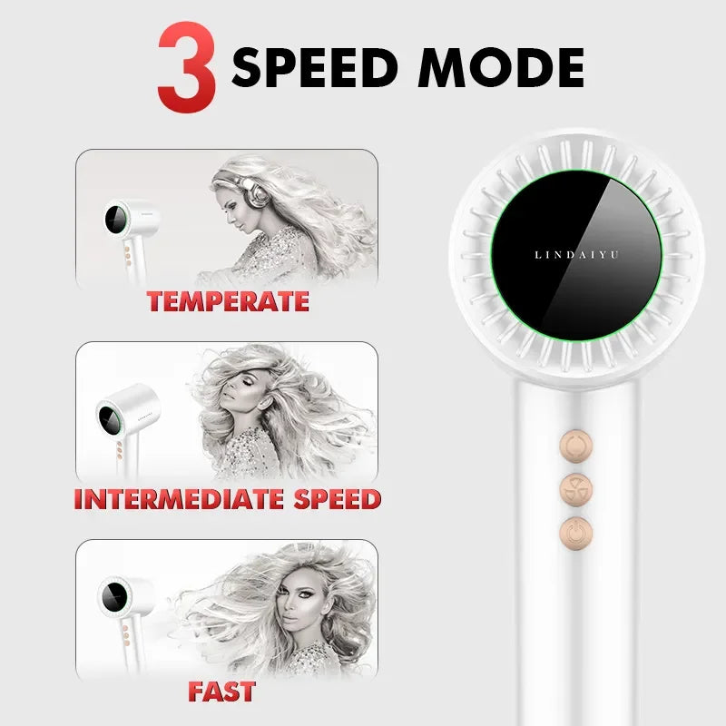 Wholesale High-Speed Professional Anion HD08 Ionic Metal Hair Dryer with Curling Iron for Home Salon Hotel Use