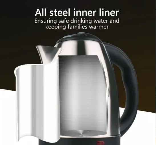 1.8L 304 Stainless Steel Electric Kettle 1000W Power Fast Boil for Home Kitchen Travel Hotel Office & RV Use Discounted