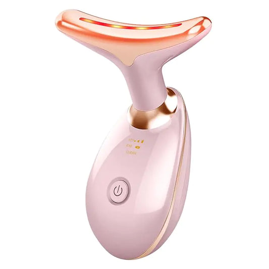 Beauty Facial Massager, 7-Color LED | Microcurrent Skin Firming Device for Face & Neck | Wavy Light Therapy for Acne, Lifting & Anti-Aging