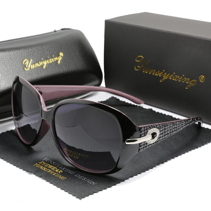 YSYX Polarized Women's Sunglasses Brand Designer Sun Glasses Fashion Classic Big Frame Glass Female Vintage Oculos De Sol ST2012