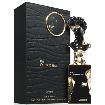 100ml Lattafa His Confession Fragrance Original High end Makeup Parfum Longlasting   Unisex Spray Luxury Arabic Fragrance