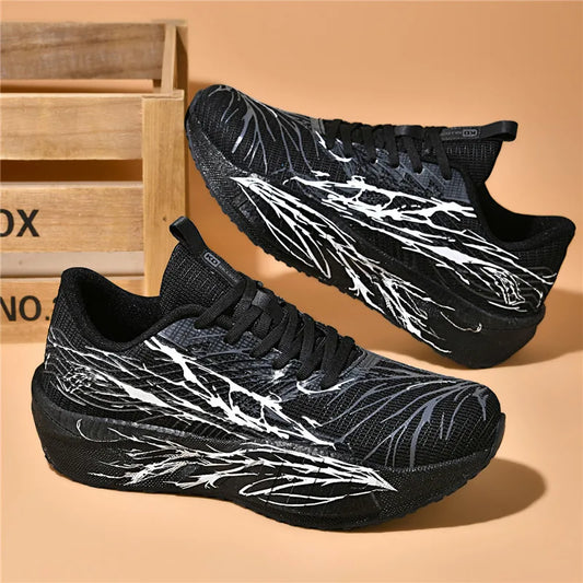 Men Sports Running Black Jogging Shoes Casual Sneakers Green Outdoor Breathable Mesh Women Light Shock-absorption White Tennis