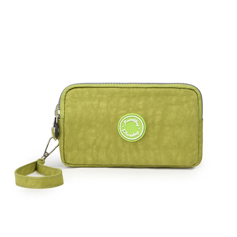 Fashion Solid Color Triple Zipper Large Capacity Ladies Clutch Wallet Travel Portable Popular Zipper Coin Purse Phone Wallet