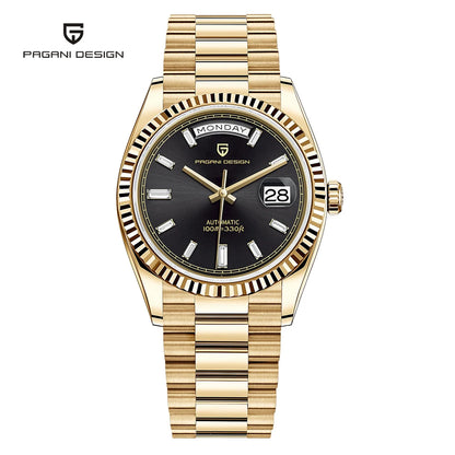 2025 New PAGANI DESIGN Men's Watch DD36 Rose Gold Luxury Automatic Watch For Men Mechanical Wristwatches Sapphire Mirror Clock