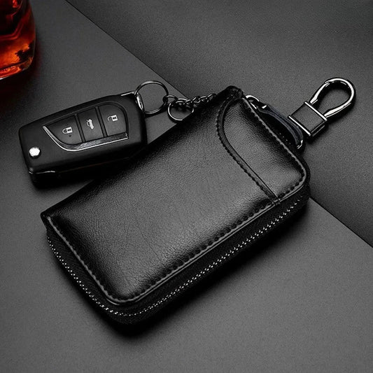 Genuine Leather KeyChain Unisex Key Bag Multifunction Organizer Wallet Holder Smart Housekeeper Car Small Key Case Keys Pouch