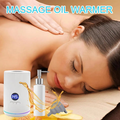Single Bottle Massage Oil Heater Adjustable Multifunction Lotion Cream Heater Portable Quick Heating for Salon Spa EU/US Plug
