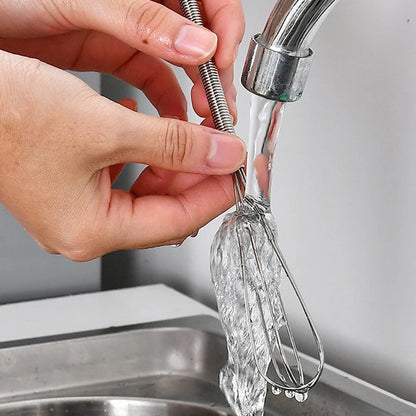 1/2pcs 3-wire Mini Stainless Steel Balloon Balloon Beater,Cuisine Manual Whisk Kitchen Manual Frother Pastry Whip