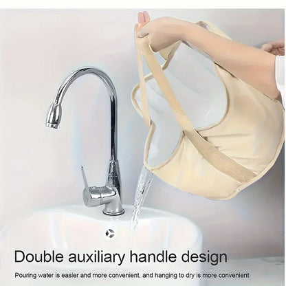 1pc Foldable Foot Soaking Tub - Insulated Basin for Travel/Home, Portable Spa Bucket with Handles | No Power, Odor-Free