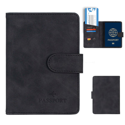Passport Holder Cover Wallet RFID Blocking Leather Card Case Travel Accessories for Women Men