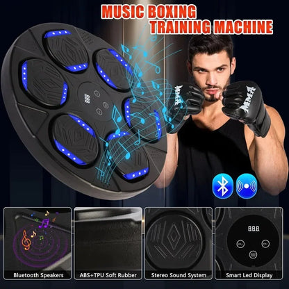 2025 Upgrade Music Boxing Machine Wall Mounted with Bluetooth Smart Technology for Interactive Fitness Training Ideal for and A