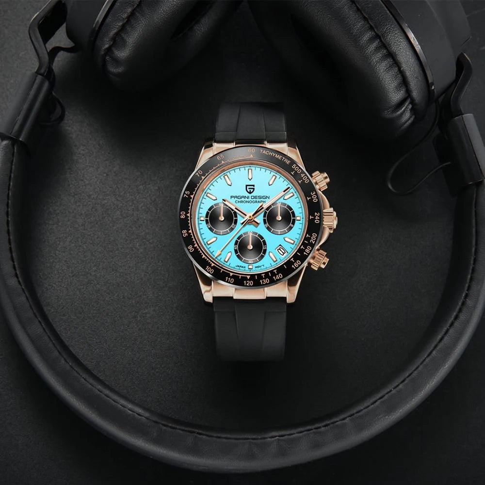 2025 New PAGANI DESIGN 40MM Men's Multifunctional Quartz Watches VK63 Sapphire Glass Chronometer Luxurys Business Watch for Men