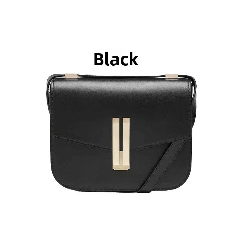 2025 New  Light Luxury Single Shoulder Cross Shoulder Women's Bag Tofu Bag for Women Premium Genuine Leather Small Square Bag