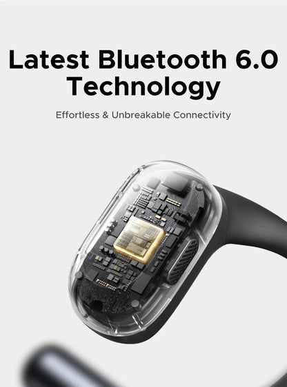 UGREEN FitBuds Open-Ear Headphones Earphones, Ear-hook TWS True-Wireless Bluetooth 6.0 Wireless Earbuds, Spatial Audio, 30H play