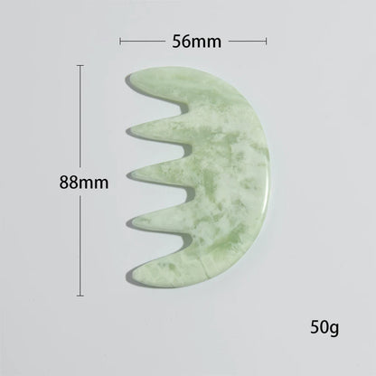 Natural Jade Comb Gua Sha Board Jade Massager For SPA Acupuncture Body Scraping Gouache Scraper Facial Skin Beauty Tool