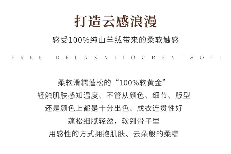 Autumn and Winter New Women's Sweater 100% Pure Cashmere High Collar Hoodie Knitted Basic Style Hot Selling Women's Top