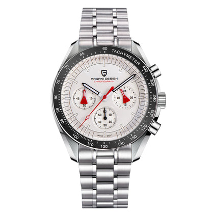 PAGANI DESIGN 2025 New 1701 Mens Watches Luxury Sapphire Bezel Moon Quartz Watch For Men Sport Chronograph Waterproof Wristwatch