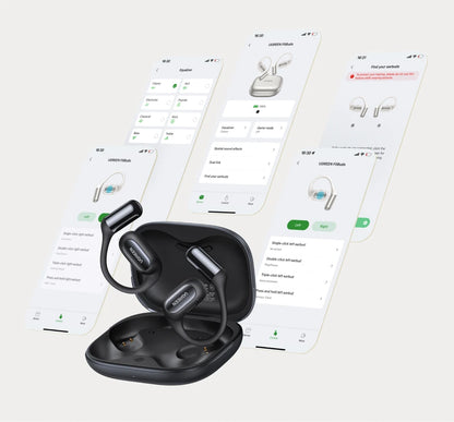 UGREEN FitBuds Open-Ear Headphones Earphones, Ear-hook TWS True-Wireless Bluetooth 6.0 Wireless Earbuds, Spatial Audio, 30H play