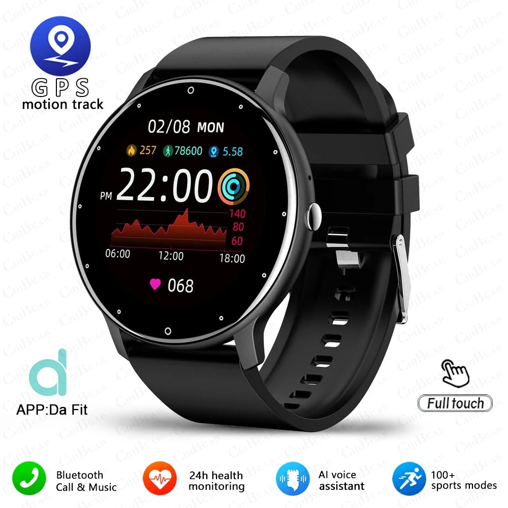 New Smart Watch Men Sports Fitness Watch Heart Rate Full Touch Screen Bluetooth Call 2025 New Ultra Light Smartwatch