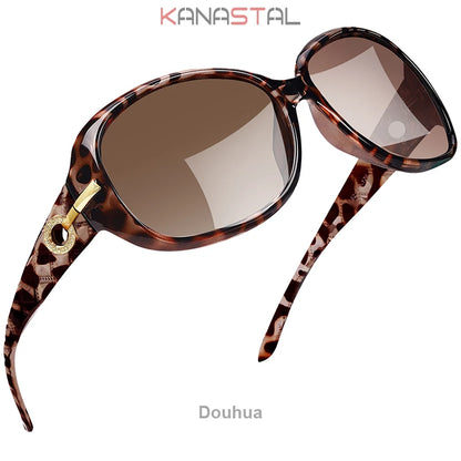 Women's Polarized Sunglasses UV400 Retro Diamond Butterfly Frame Eyewear Fashion Wear Sunscreen Glasses Traveling Ladies Sunglas
