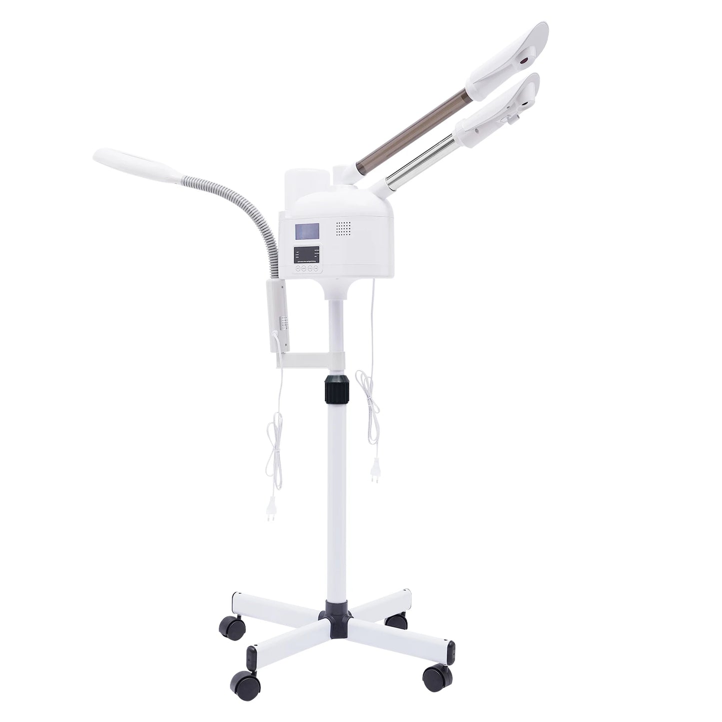 3-in-1 Facial Steamer Beautician Steamer Deep Cleaning w/Hot and Cold Nozzle LED Magnifying Lamp Beauty Salon Spa