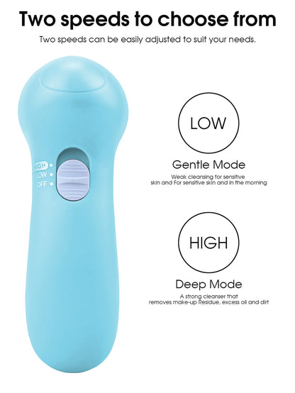 Electric Facial Cleanser Wash Face Cleaning Machine Skin Pore Cleaner Wash Machine Spa Blackhead Cleaning Facial Cleanser 5 in 1