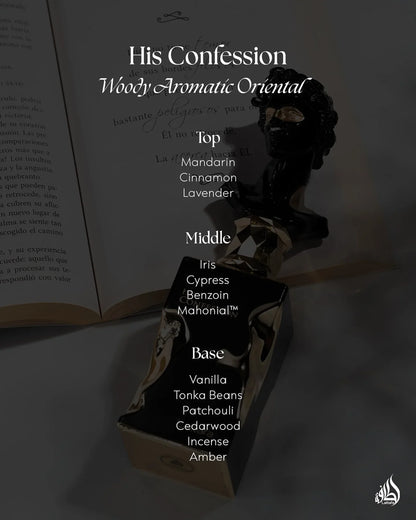 100ml Lattafa His Confession Fragrance Original High end Makeup Parfum Longlasting   Unisex Spray Luxury Arabic Fragrance