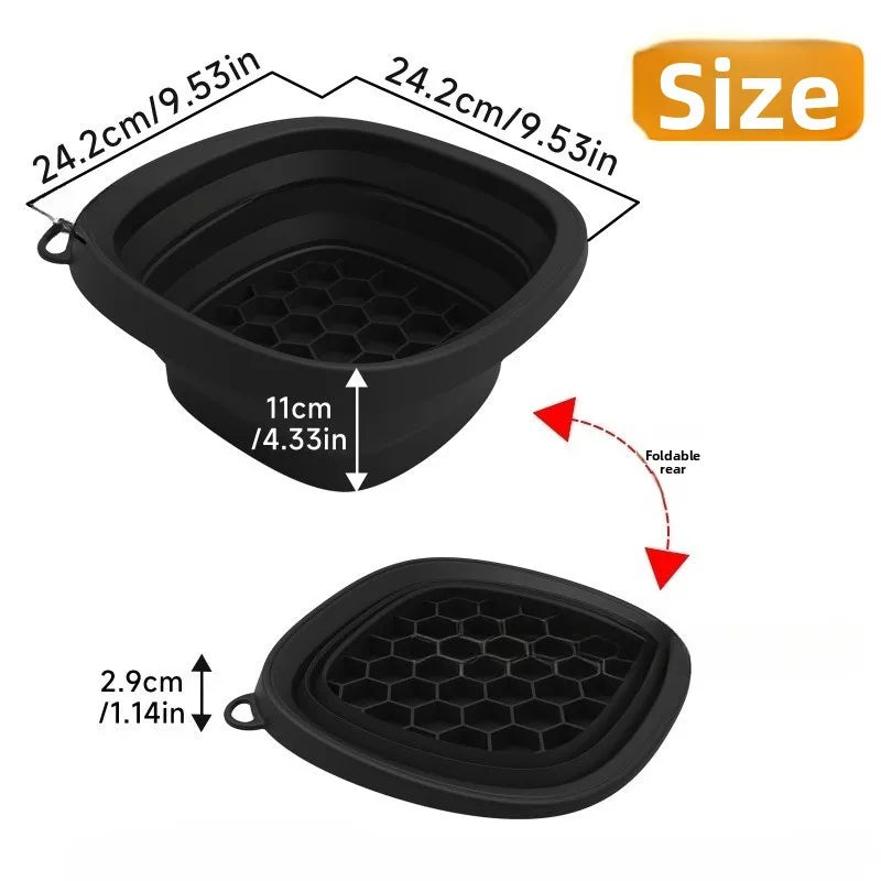 Collapsible Silicone Face Basin - Dual-Purpose Ice Therapy & Beauty Care Container for Home/Spa Use