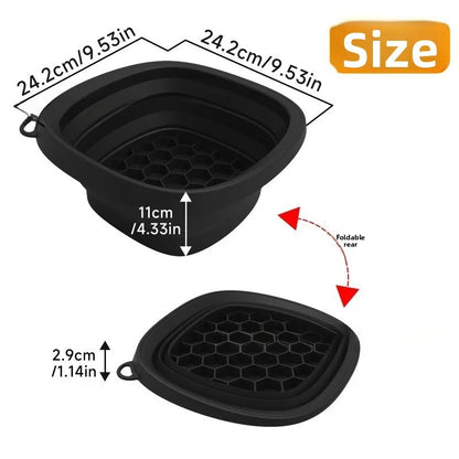 Collapsible Silicone Face Basin - Dual-Purpose Ice Therapy & Beauty Care Container for Home/Spa Use