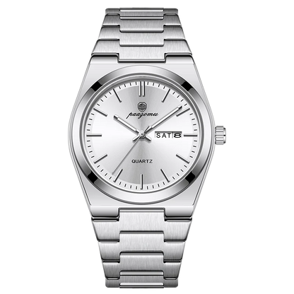 POEDAGAR Luxury Sport Quartz Man Wristwatch Waterproof Luminous Date Week Men Watches Stainless Steel Men's Watch Male Reloj+box