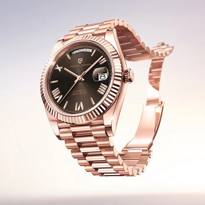 2025 New PAGANI DESIGN Men's Watch DD36 Rose Gold Luxury Automatic Watch For Men Mechanical Wristwatches Sapphire Mirror Clock