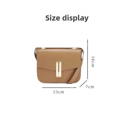 2025 New  Light Luxury Single Shoulder Cross Shoulder Women's Bag Tofu Bag for Women Premium Genuine Leather Small Square Bag
