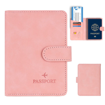 Passport Holder Cover Wallet RFID Blocking Leather Card Case Travel Accessories for Women Men