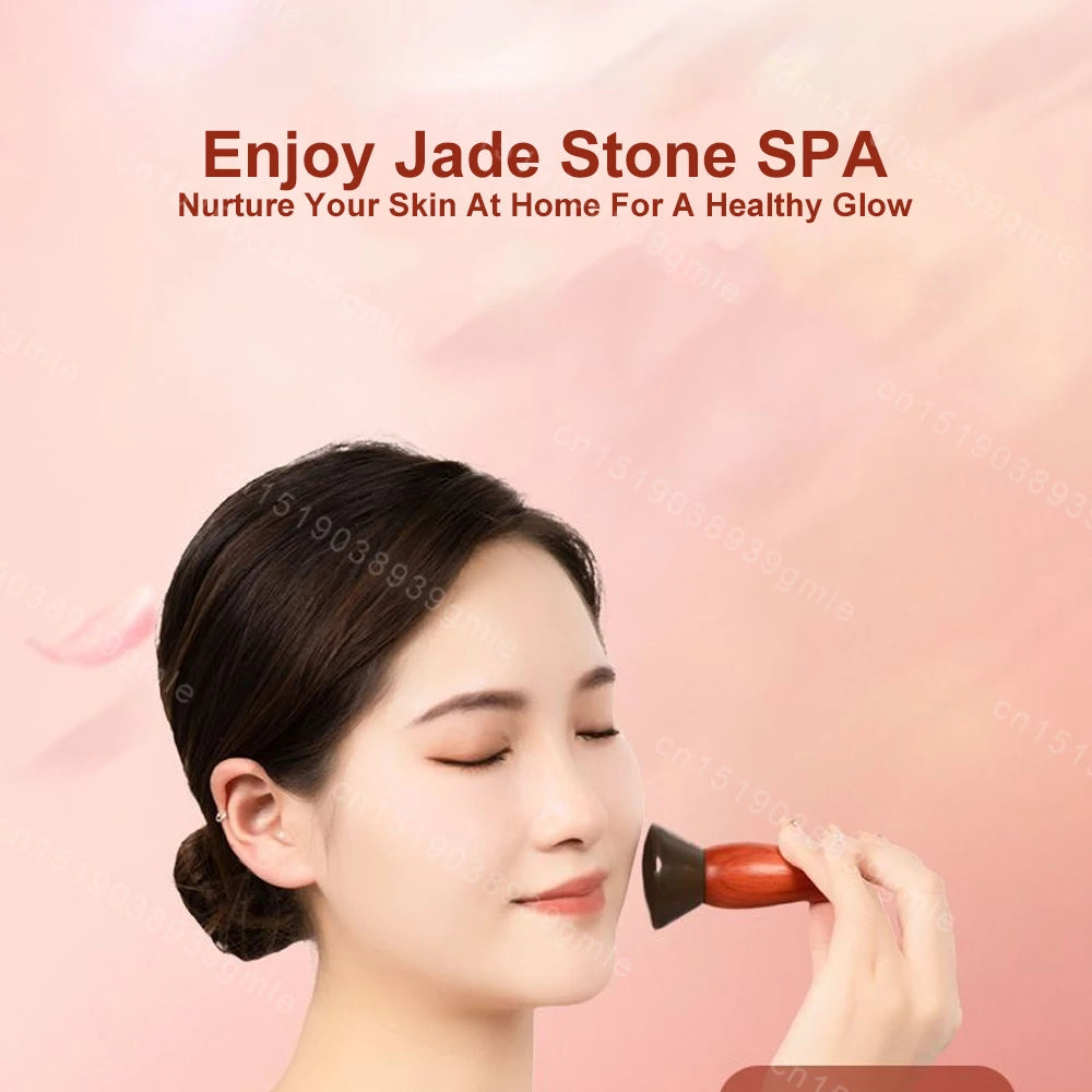 Electric Heating Bian Stone Hot Compress Body Massage Spa Care Lifting Skin Remove Wrinkles Guasha Massager Facial Lifting Tool