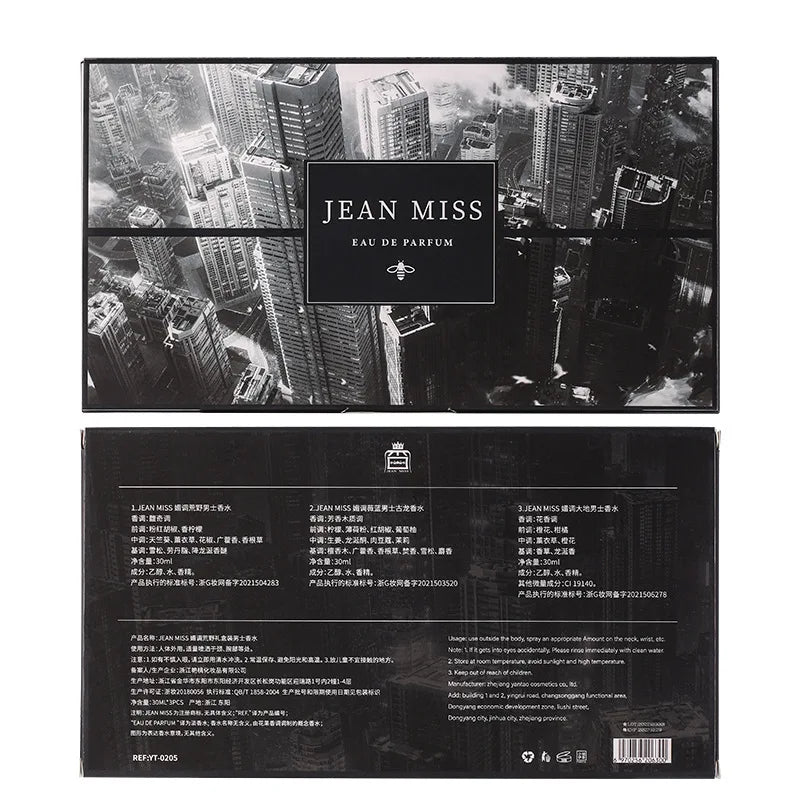 Men’s Wild Fragrance Set – 3×30ml Eau de Toilette Gift Pack, Long-Lasting Masculine Scent for Daily Wear & Special Occasions