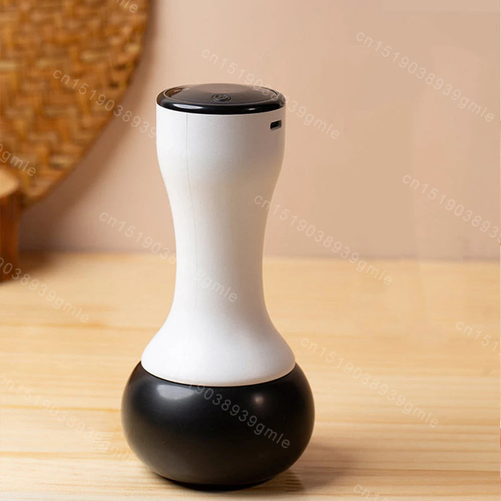 Hot Stone Scraping Vibration Massager Relax Muscles Warm Moxibustion Guasha Spa Therapy Bianstone Massage Relaxation Tool