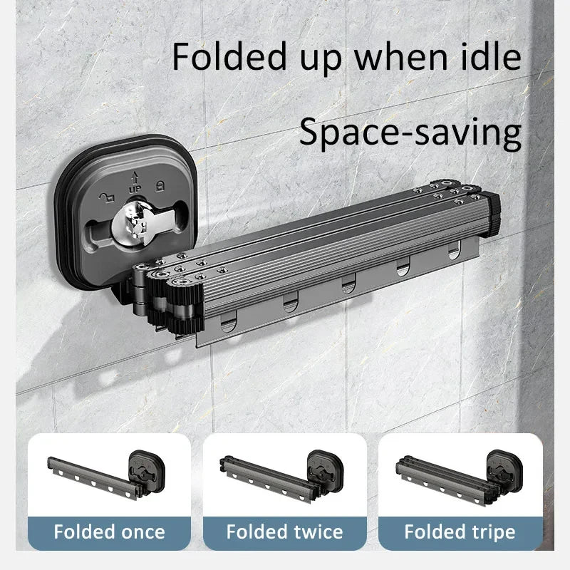 Retractable Clothes Drying Rack,Space-Saver,Collapsible Drying Racks for Laundry Room,Wall Mounted Clothes Hanger Rack