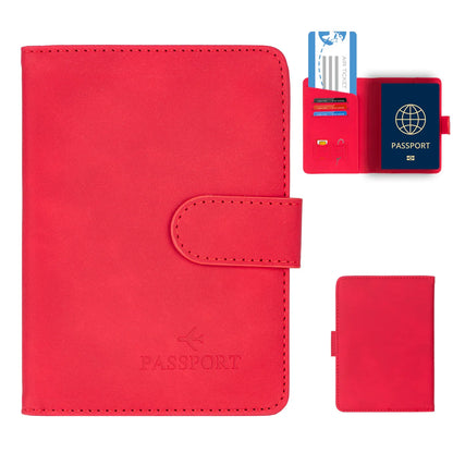 Passport Holder Cover Wallet RFID Blocking Leather Card Case Travel Accessories for Women Men