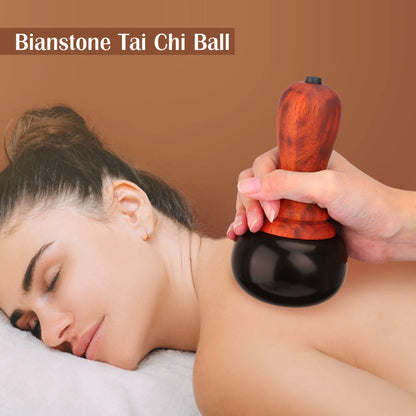 Hot Stone Scraping Vibration Massager Relax Muscles Warm Moxibustion Guasha Spa Therapy Bianstone Massage Relaxation Tool