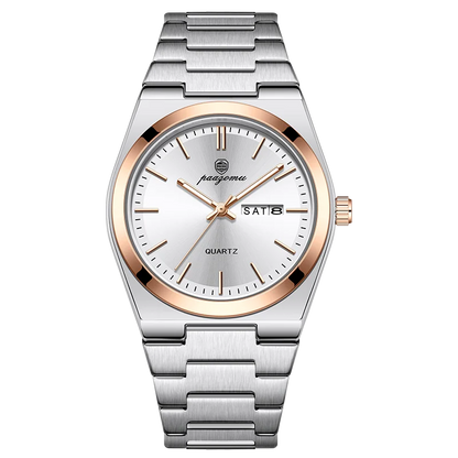 POEDAGAR Luxury Sport Quartz Man Wristwatch Waterproof Luminous Date Week Men Watches Stainless Steel Men's Watch Male Reloj+box